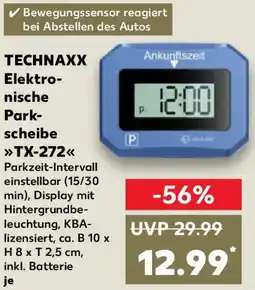 Kaufland TECHNAXX Elektronische Parkscheibe TX-272 Angebot