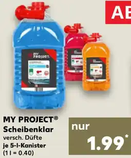 Kaufland MY PROJECT Scheibenklar Angebot