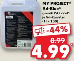 Kaufland MY PROJECT Ad-Blue Angebot