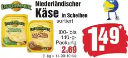 Edeka LEERDAMMER Niederländischer Käse in Scheiben Angebot