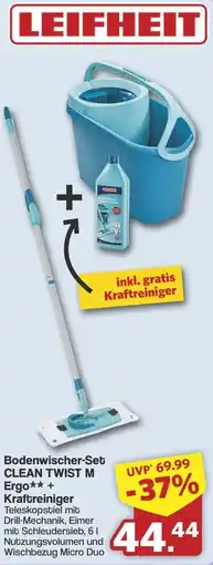 Famila Nord West LEIFHEIT Bodenwischer-Set CLEAN TWIST M Ergo+ Kraftreiniger Angebot