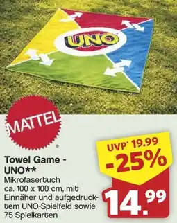 Famila Nord West Towel Game - UNO Angebot