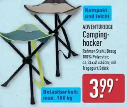 Aldi Nord ADVENTURIDGE Campinghocker Angebot