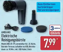 Aldi Nord AMBIANO Elektrische Reinigungsbürste Angebot
