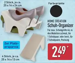 Aldi Nord HOME CREATION Schuh-Organizer Angebot