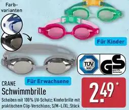 Aldi Nord CRANE Schwimmbrille Angebot
