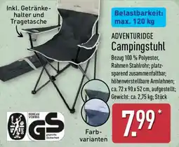 Aldi Nord ADVENTURIDGE Campingstuhl Angebot