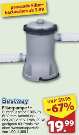 Famila Nord West Bestway Filterpumpe Angebot