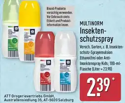 Aldi Nord MULTINORM Insektenschutzspray Angebot