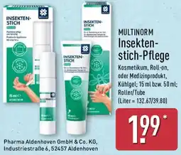 Aldi Nord MULTINORM Insektenstich-Pflege Angebot