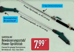 Aldi Nord GARDENLINE Bewässerungsstab/ Power-Sprühstab Angebot