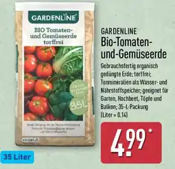 Aldi Nord GARDENLINE Bio-Tomaten und-Gemüseerde Angebot