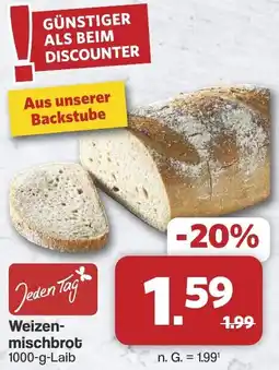 Famila Nord West Jeden Tag Weizenmischbrot Angebot