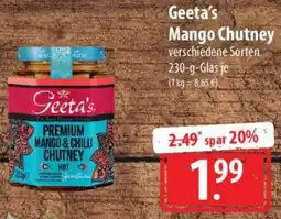 Famila Nord Ost Geeta's Mango Chutney Angebot