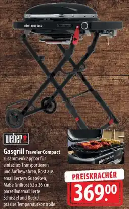 Famila Nord Ost Weber Gasgrill Traveler Compact Angebot