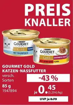 Dehner Gourmet gold katzennassfutter Angebot