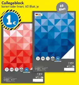 TEDi Collegeblock Angebot