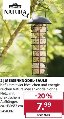 Dehner Dehner Natura Meisenknödel-säule Angebot