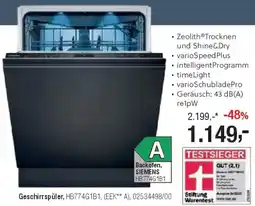 Opti Wohnwelt Siemens Geschirrspüler, HB774G1B1 Angebot