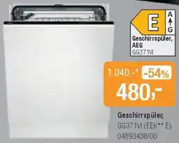 Opti Wohnwelt AEG Geschirrspüler, GG371VI Angebot