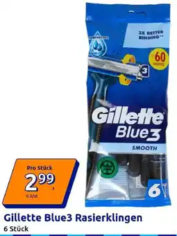 Action Gillette Blue3 Rasierklingen Angebot