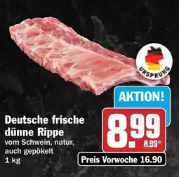 HIT Deutsche frische dünne Rippe Angebot