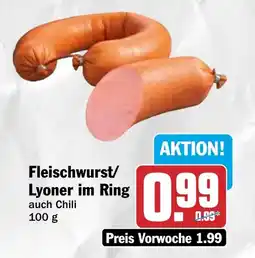 HIT Fleischwurst/ Lyoner im Ring Angebot