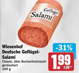 HIT Wiesenhof Deutsche Geflügel- Salami Angebot