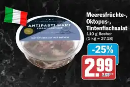 HIT Meeresfrüchte-, Oktopus-, Tintenfischsalat Angebot