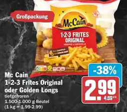 HIT Mc Cain 1-2-3 Frites Original oder Golden Longs Angebot