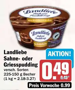 HIT Landliebe Sahne- oder Griesspudding Angebot
