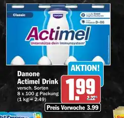 HIT Danone Actimel Drink Angebot