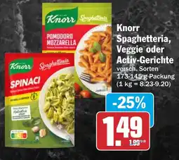 HIT Knorr Spaghetteria, Veggie oder Activ-Gerichte Angebot