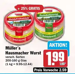 HIT Müller's Hausmacher Wurst Angebot