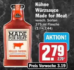 HIT Kühne Würzsauce Made for Meat Angebot