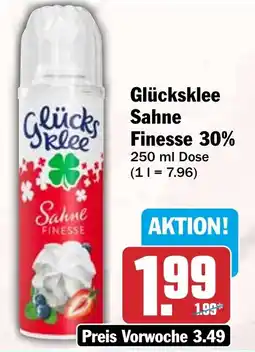 HIT Glücksklee Sahne Finesse 30% Angebot