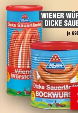 Handelshof Metten Wiener Würstchen Angebot