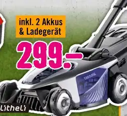 Hornbach Litheli Akku-Rasenmäher EasySurge Angebot