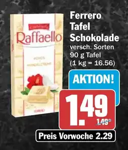 HIT Ferrero Tafel Raffaello Schokolade Angebot
