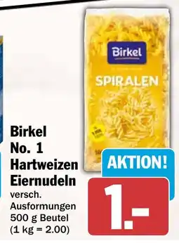 HIT Birkel No. 1 Hartweizen Eiernudeln Angebot
