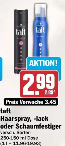 HIT taft Haarspray, -lack oder Schaumfestiger Angebot