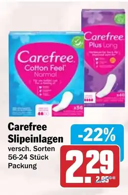 HIT Carefree Slipeinlagen Angebot