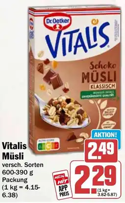 HIT Vitalis Müsli Angebot