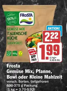 HIT Frosta Gemüse Mix, Pfanne, Bowl oder Kleine Mahlzeit Angebot