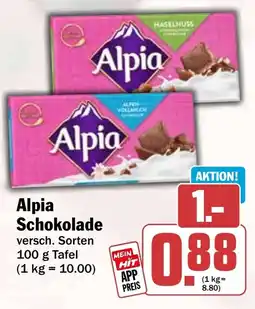 HIT Alpia Schokolade Angebot