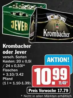 HIT Krombacher oder Jever Angebot