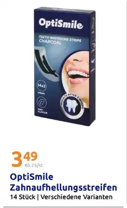 Action Optismile zahnaufhellungsstreifen charcoal Angebot