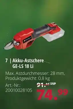 Dehner Akku-astschere ge-ls 18 li Angebot