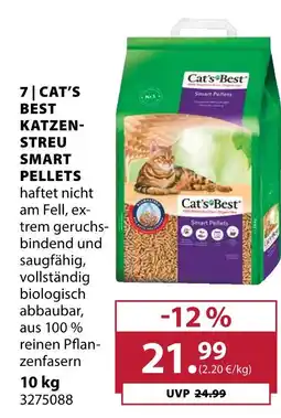 Dehner Cat's best katzenstreu smart pellets Angebot