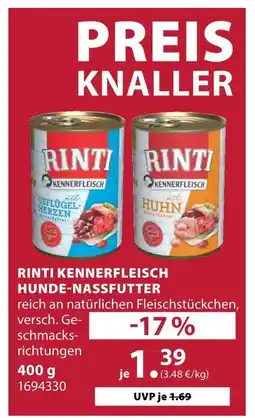 Dehner Rinti hundenassfutter Angebot